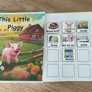 This Little Piggy Interactive Book for children